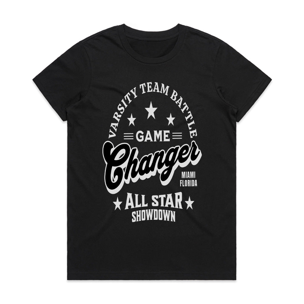 Game Changer Varsity T-Shirt – All-Star Team Battle Sports Tee