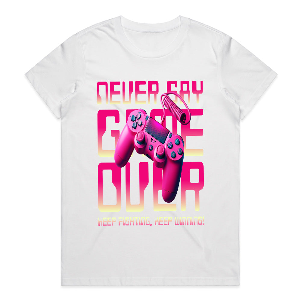 Never Say Game Over – Retro Gamer Tee