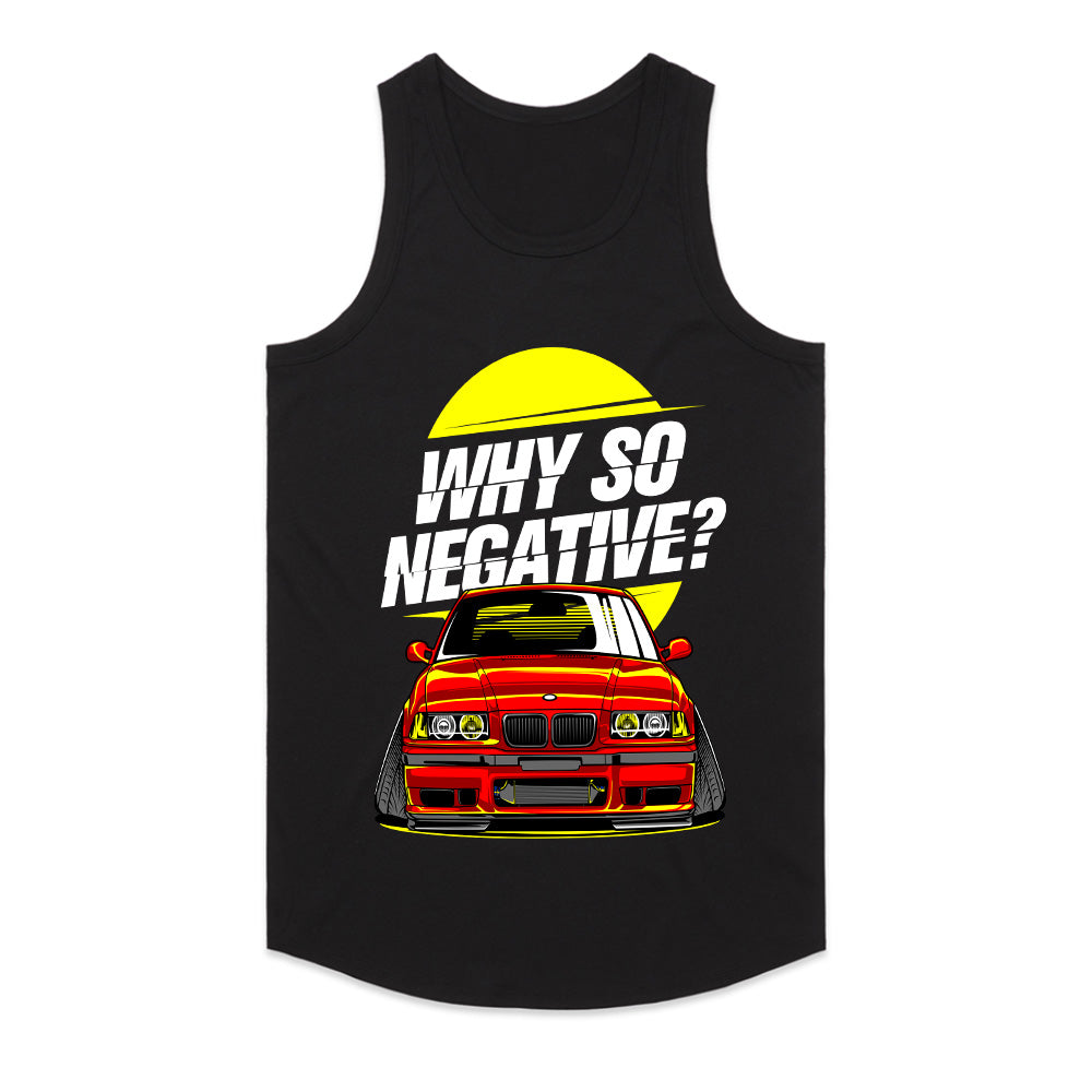BMW E36 Stance "Why So Negative?" Camber Drift T-Shirt