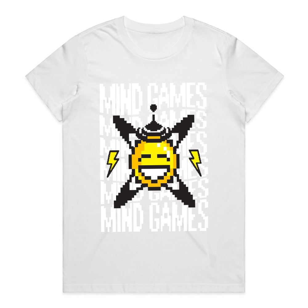 "Mind Games – Retro Pixel Glitch Gaming T-Shirt"