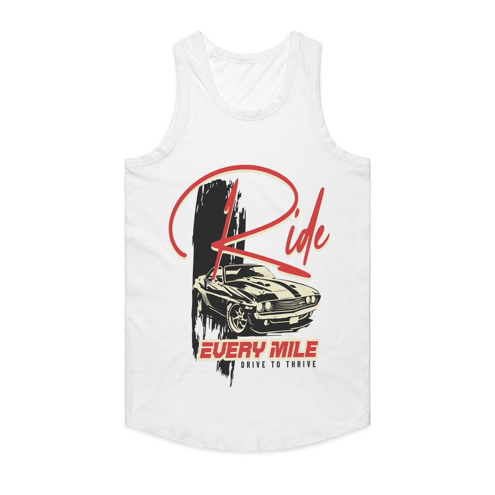 Ride Every Mile – Classic Muscle Car Lifestyle Tee