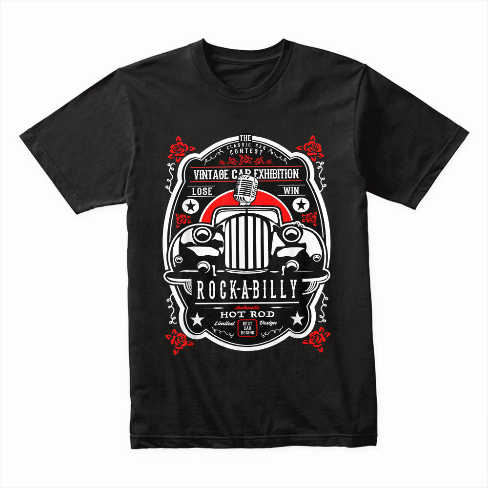 Rockabilly Hot Rod Vintage Car Exhibition Classic T-Shirt