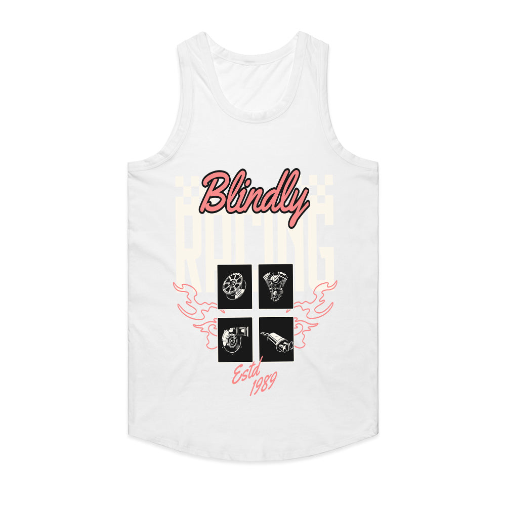 Blindly Racing – Vintage Motorsport Performance T-Shirt