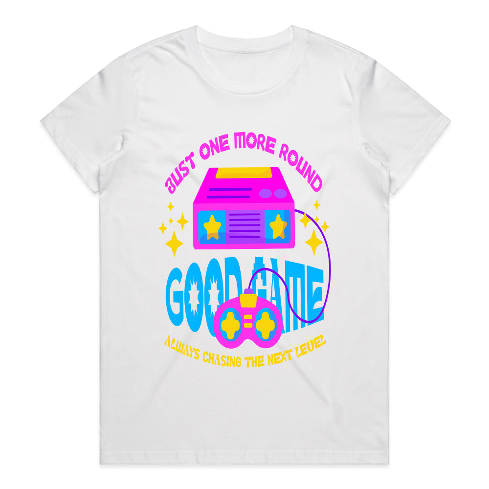 Good Game – Just One More Round" Retro Gamer T-Shirt