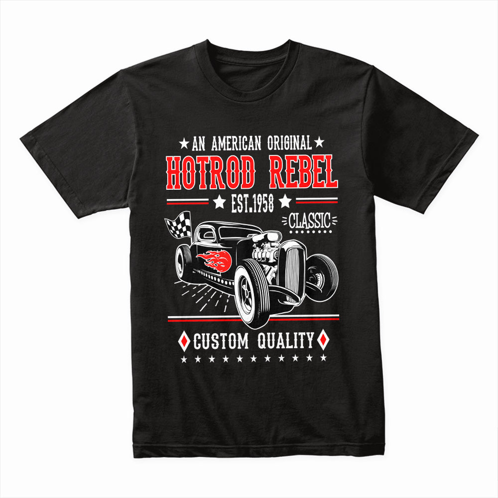 Hot Rod Rebel 1958 Vintage Classic Car T-Shirt