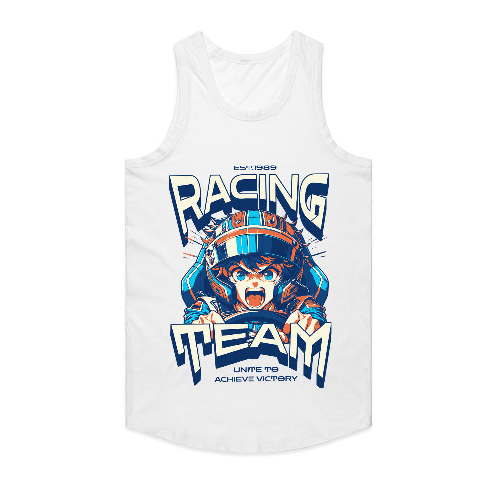 Racing Team Anime Streetwear T-Shirt – High-Speed Adrenaline Design
