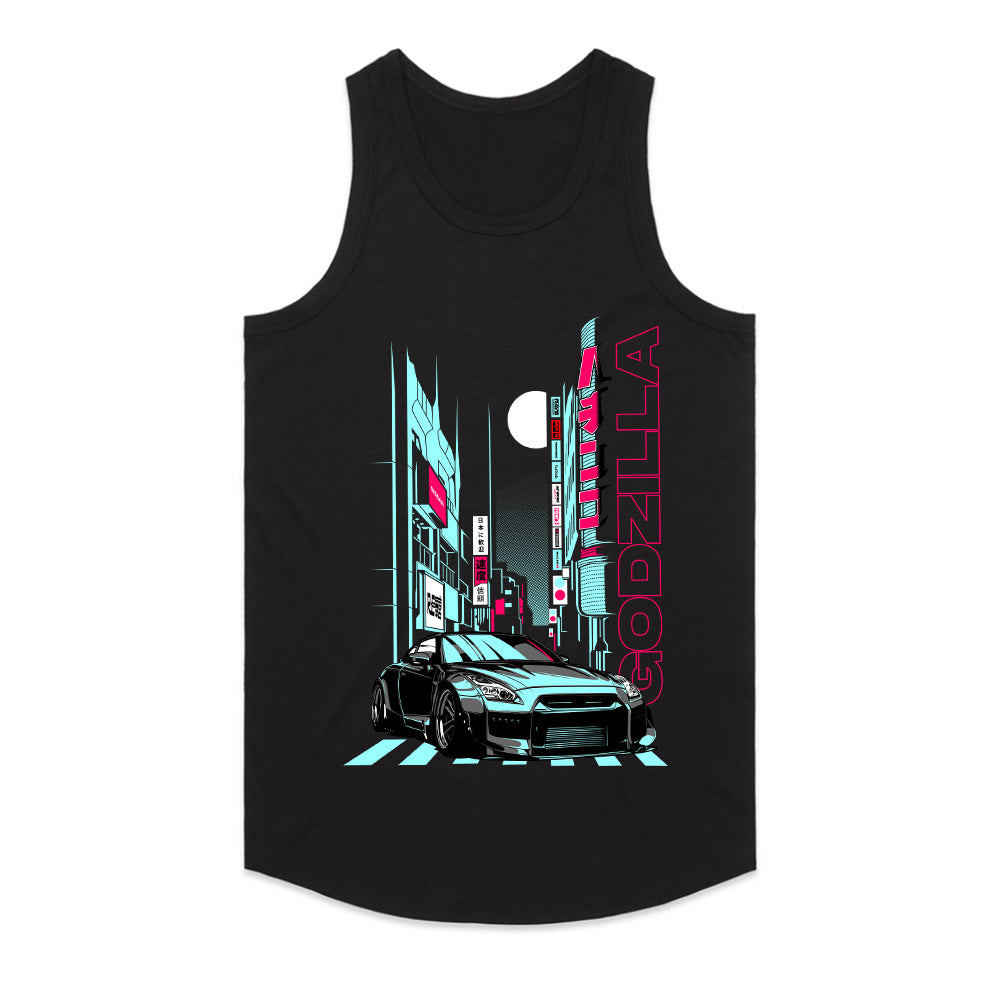 Godzilla Nights" JDM Skyline GT-R T-Shirt – Neon Tokyo Street Racing