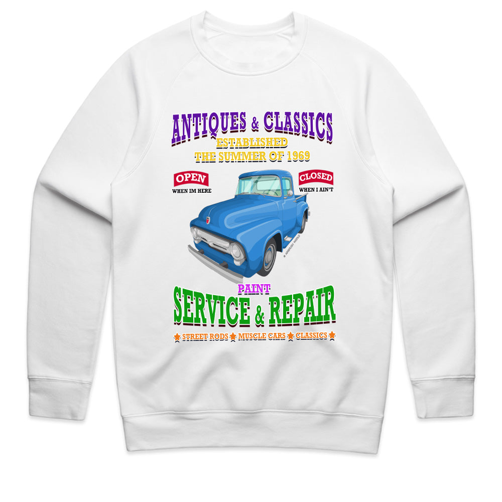 Antique & Classic Car Garage T-Shirt – Vintage Hot Rod Service & Repair Tee