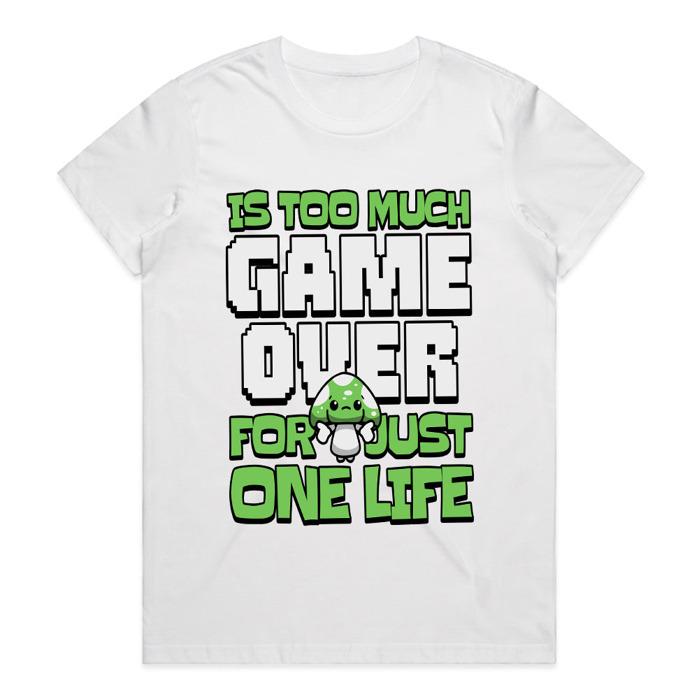 Game Over? Not with One Life - Retro Gamer T-Shirt