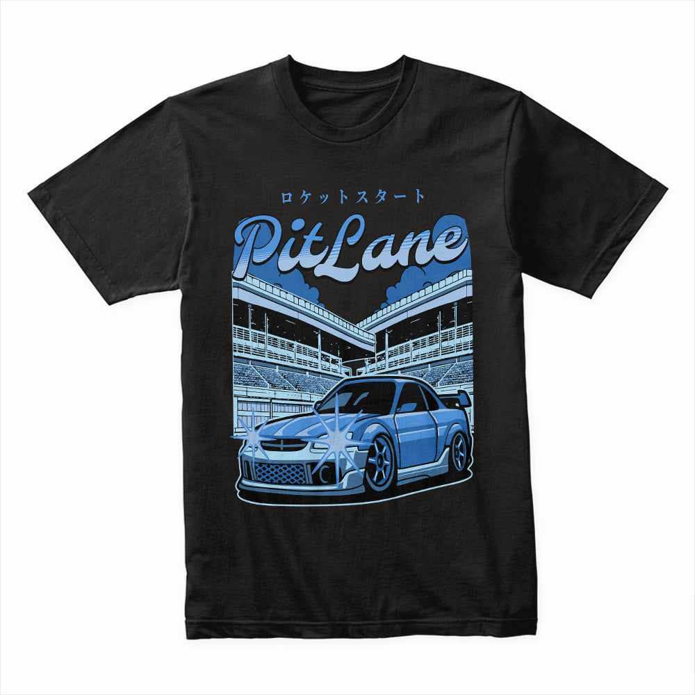 PitLane Rocket Start T-Shirt – JDM Street Racing & Track Day Inspired Design
