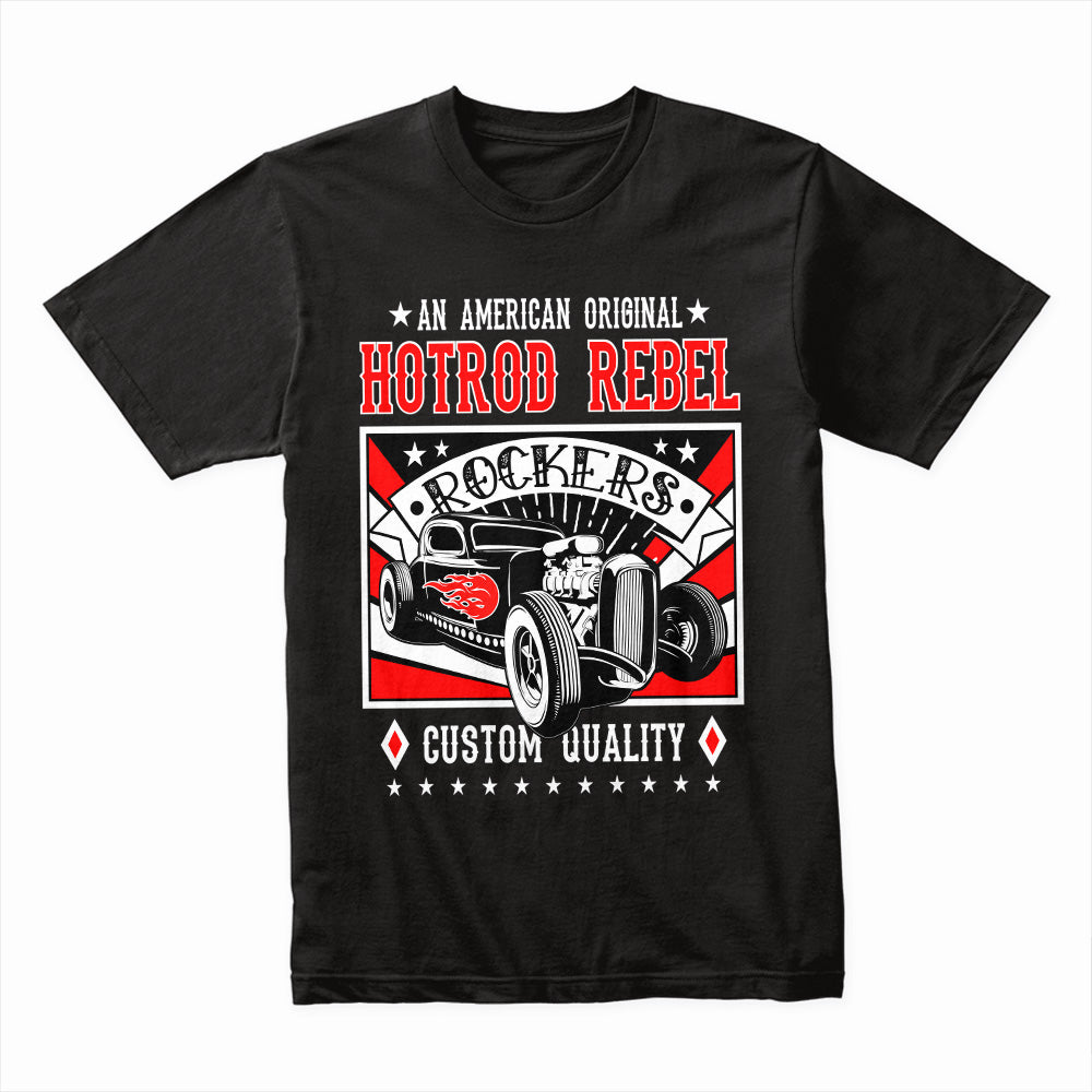 Hot Rod Rebel Rockers 1958 Vintage Classic Car T-Shirt