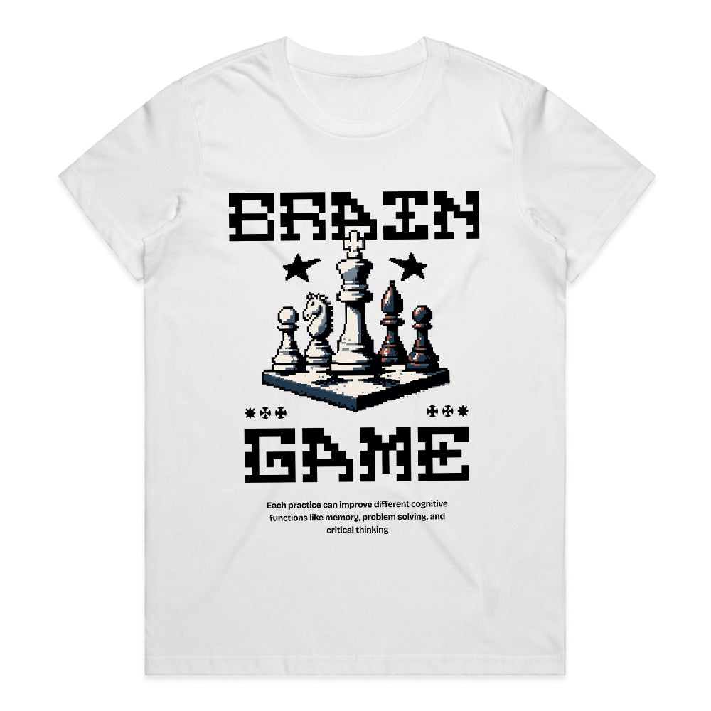 Brain Game - Retro Chess Strategy T-Shirt