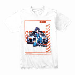 Garage Goddess" JDM Anime T-Shirt – Tokyo Car Culture & Tuning Aesthetic