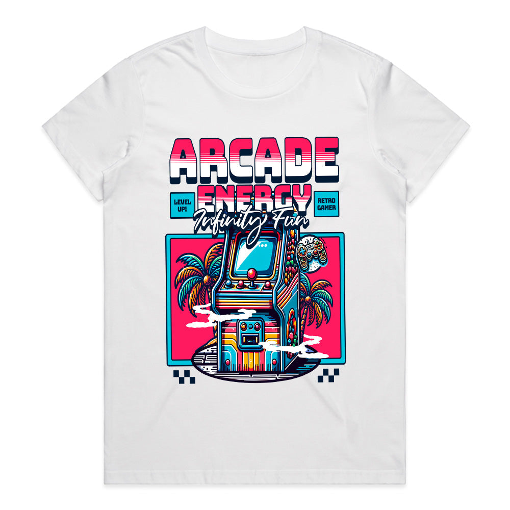 Arcade Energy - Infinity Fun Retro Gaming T-Shirt