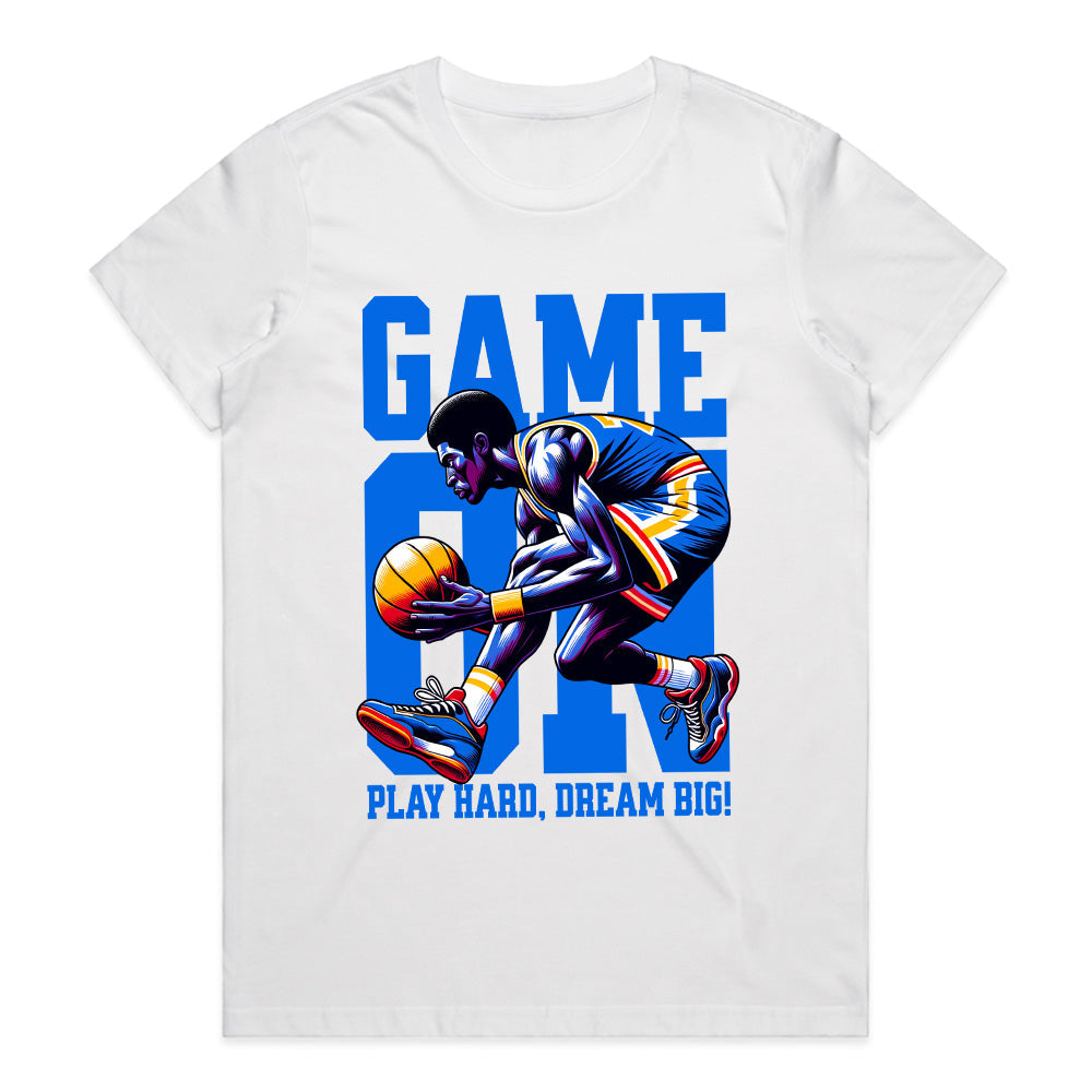 Game 01 - Play Hard, Dream Big Basketball T-Shirt