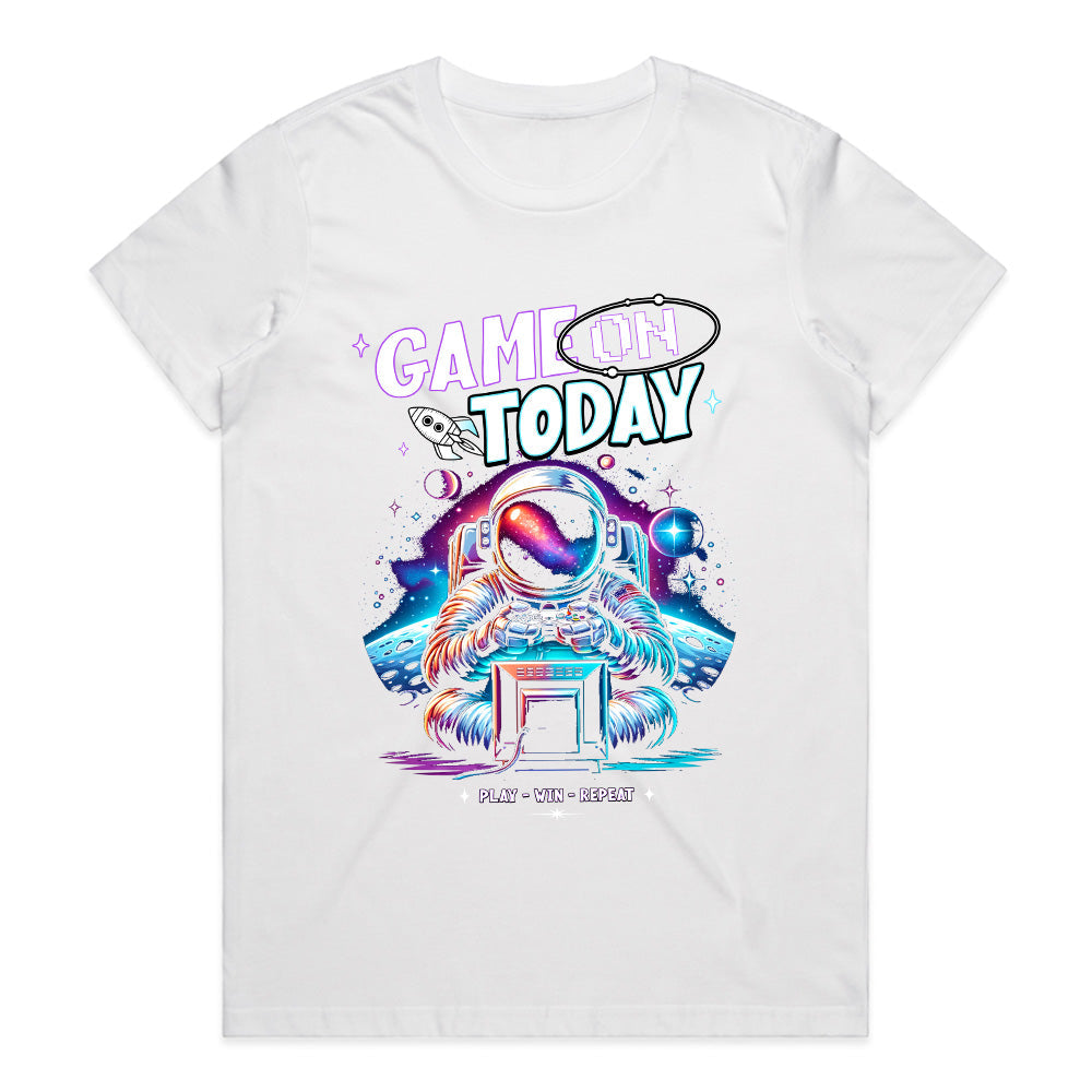 Game On Today - Astronaut Gamer Cosmic Adventure T-Shirt