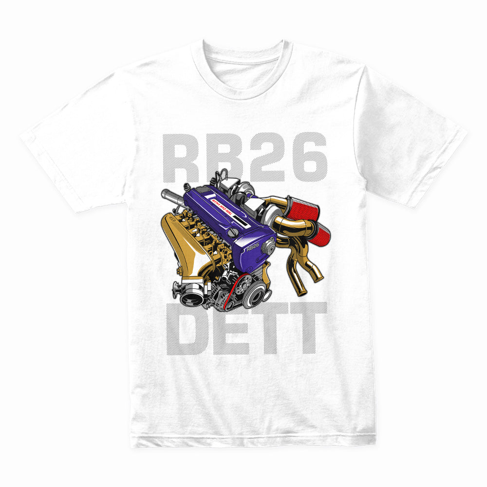 RB26DETT Engine T-Shirt – The Heart of the Godzilla GT-R!