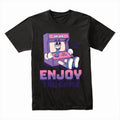 "Enjoy the Game" Retro Arcade Character T-Shirt