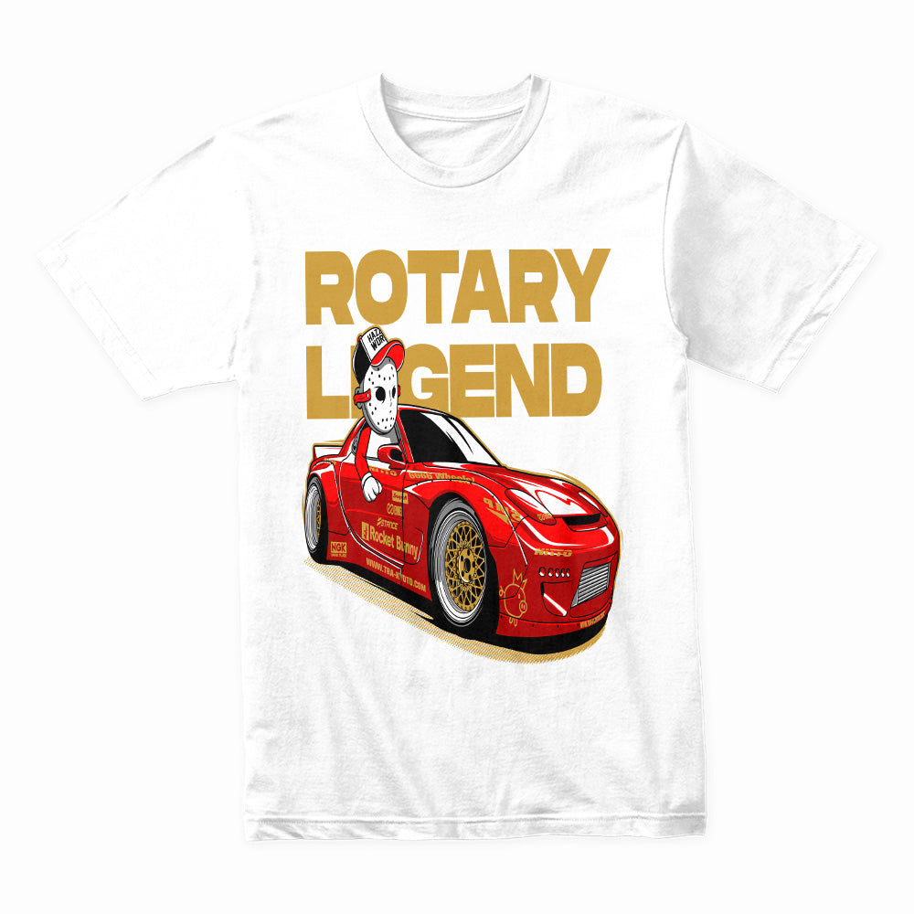 Rotary Legend T-Shirt – Mazda RX-7 Rocket Bunny Racing Design