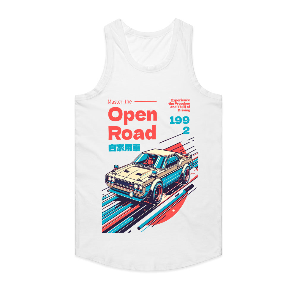 OPEN ROAD T-Shirt – Retro JDM Skyline Speed Legend