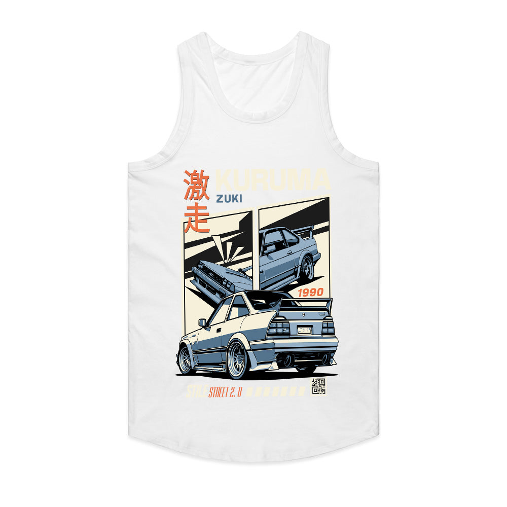 KURUMA ZUKI T-Shirt – Retro ‘90s JDM Street Racing Icon