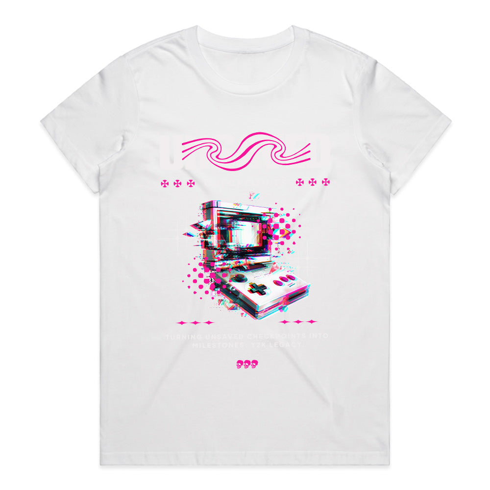 Unsaved Checkpoints - Glitch Aesthetic Retro Gaming T-Shirt