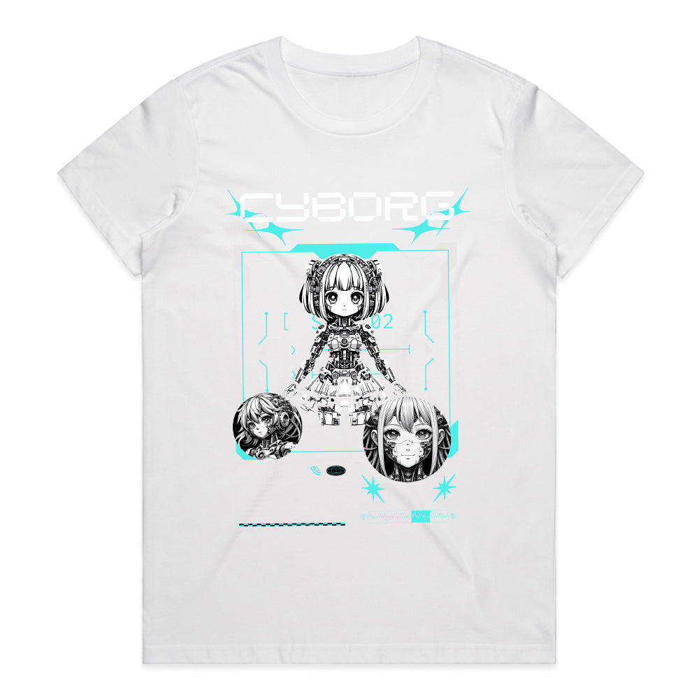 Futuristic Cyberpunk Cyborg T-Shirt – Techwear Aesthetic