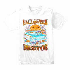 Halloween Horsepower T-Shirt – Spooky Muscle Car Madness
