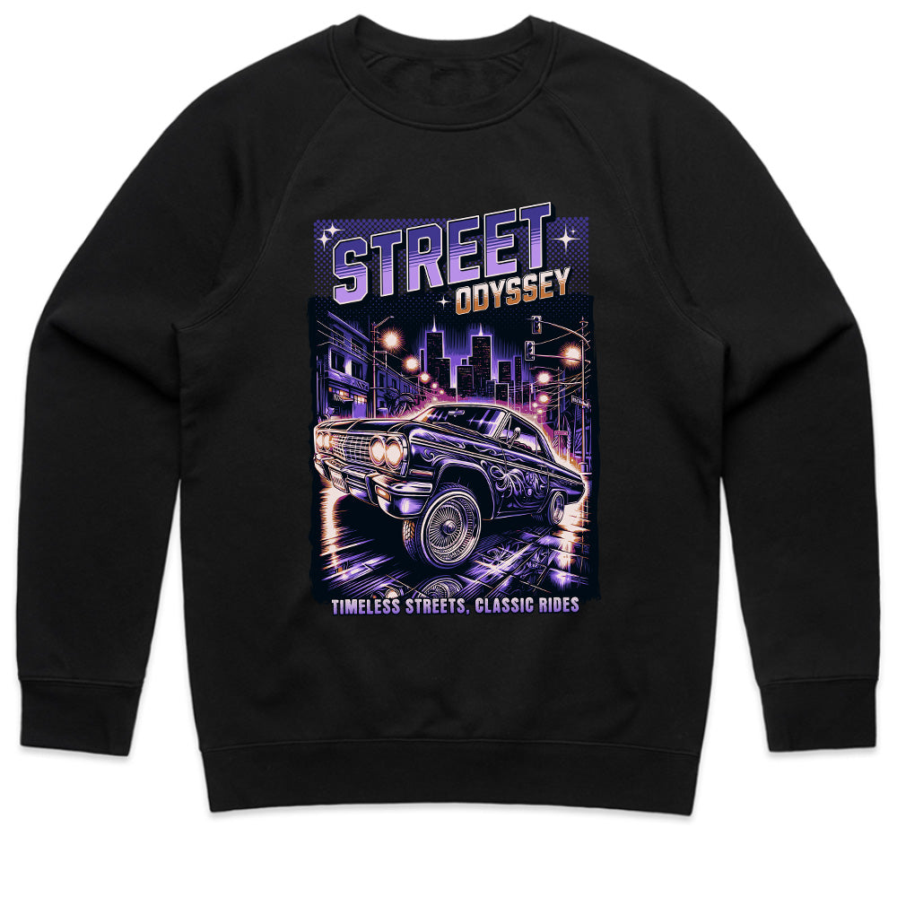 Street Odyssey – Timeless Streets, Classic Rides Graphic Tee