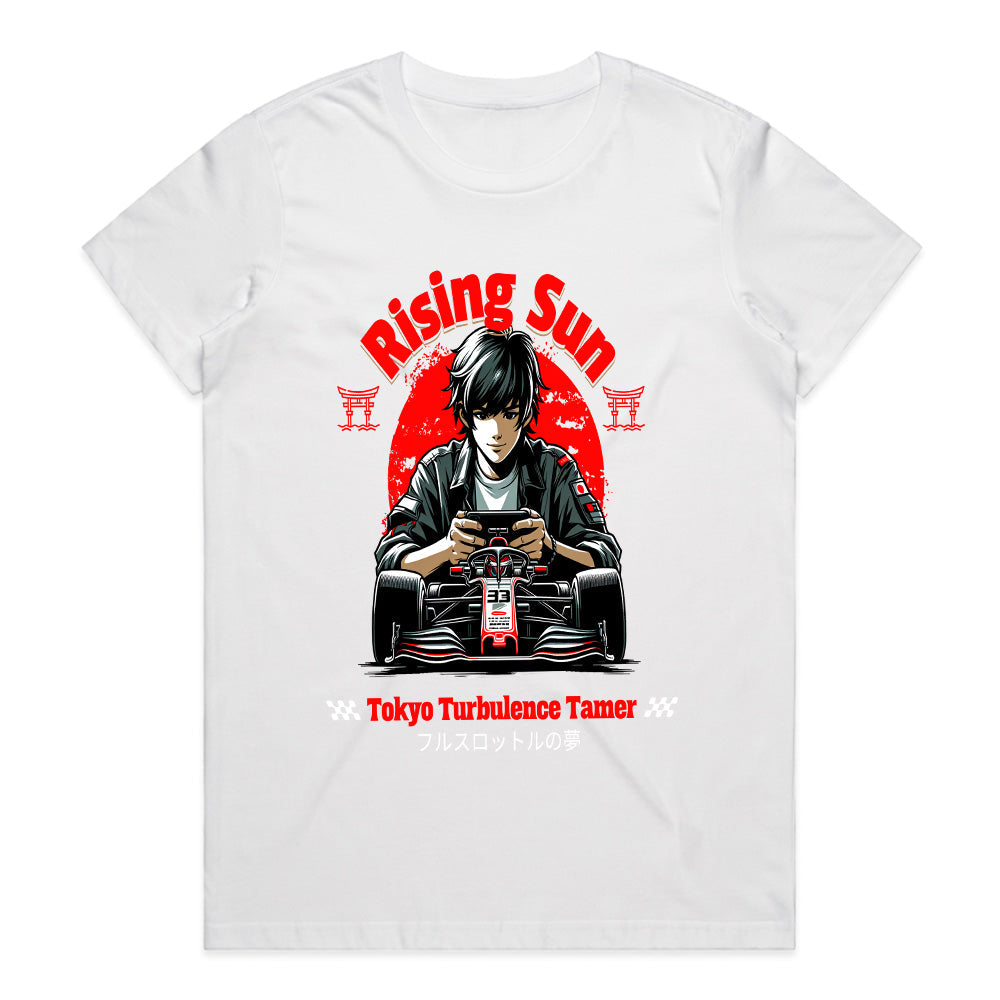 Rising Sun Racing T-Shirt – Tokyo Turbo Drift Gamer Style