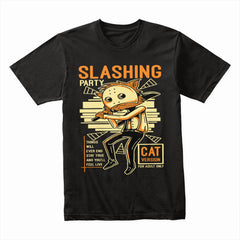 Slashing Party Cat Shirt