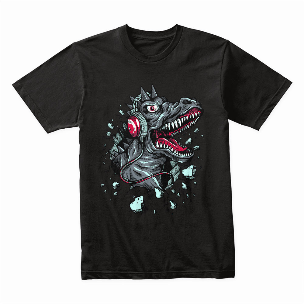 Headphone Dinosaur Shirt