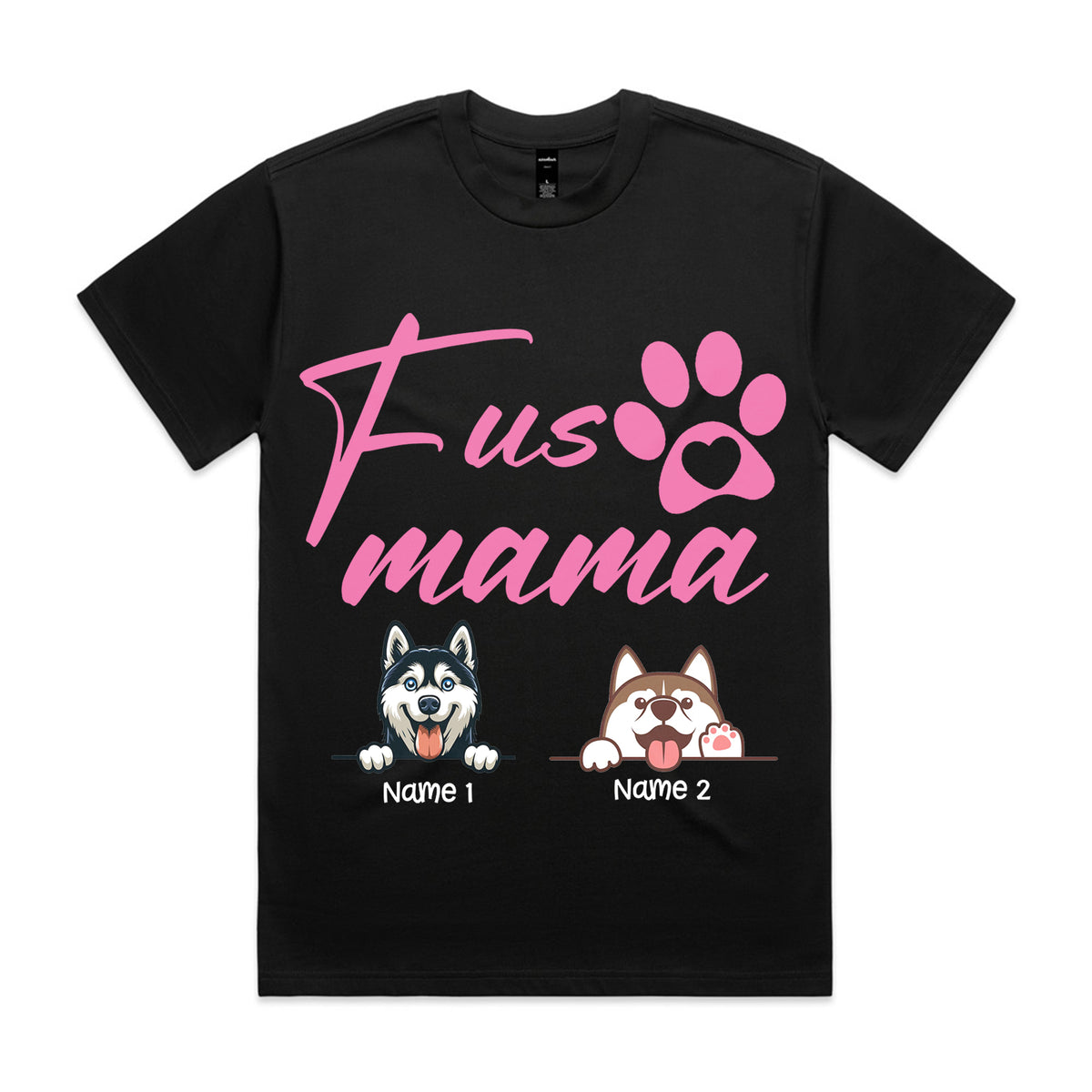 Personalized Fur Mama T-Shirt