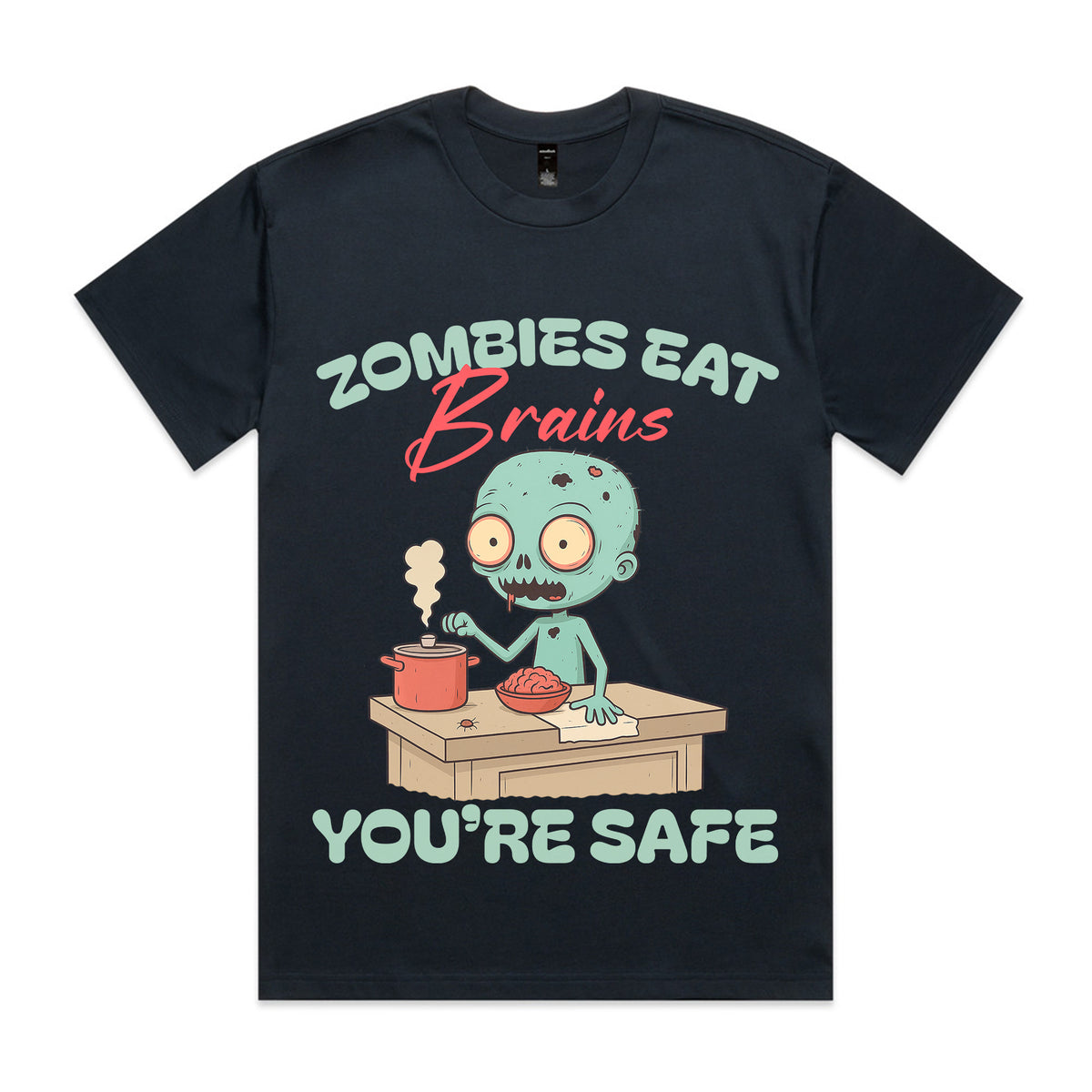 Zombies eat brains. You’re safe