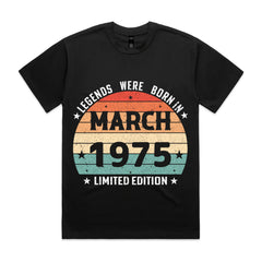 Legends Were Born in March 1975 T-Shirt