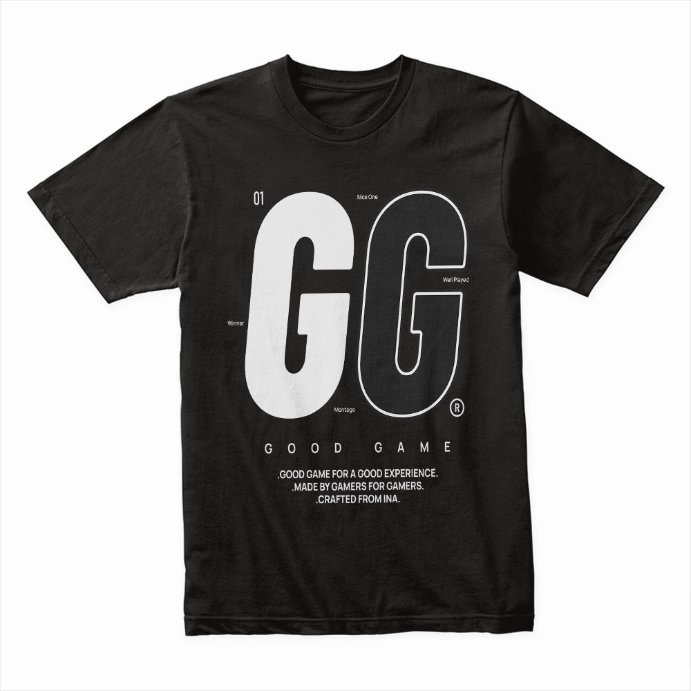 "GG – Good Game" Minimalist Gamer T-Shirt