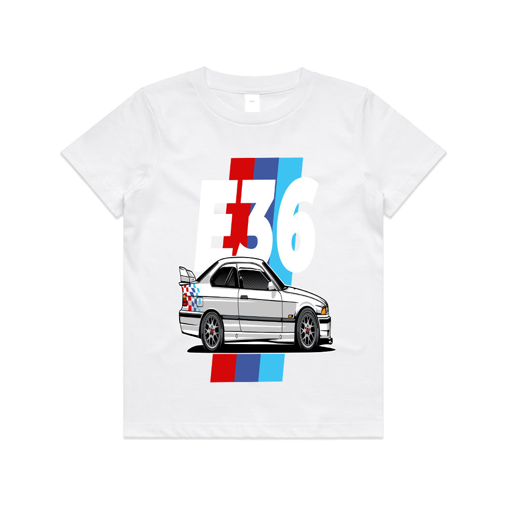 BMW E36 M Power – Classic Motorsport Graphic T-Shirt