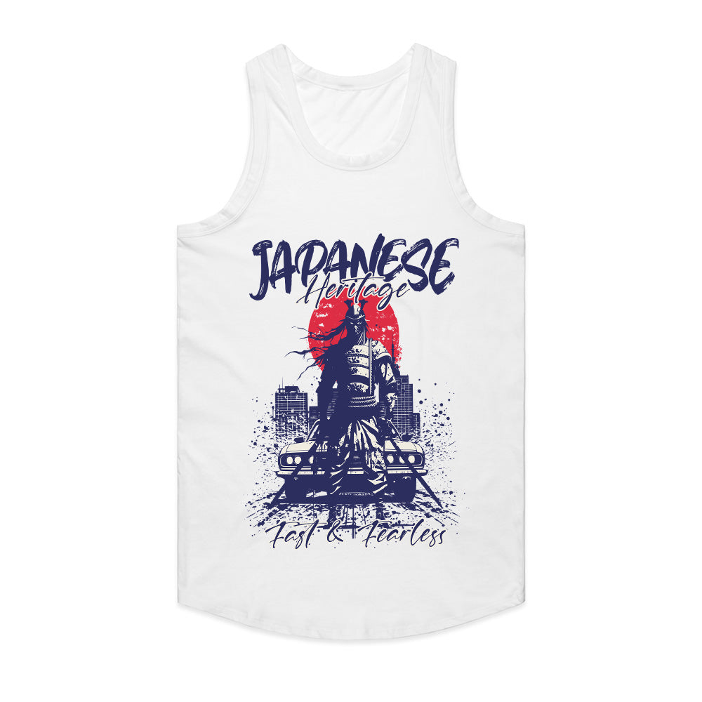 Japanese Heritage T-Shirt – Fast & Fearless Samurai JDM Edition