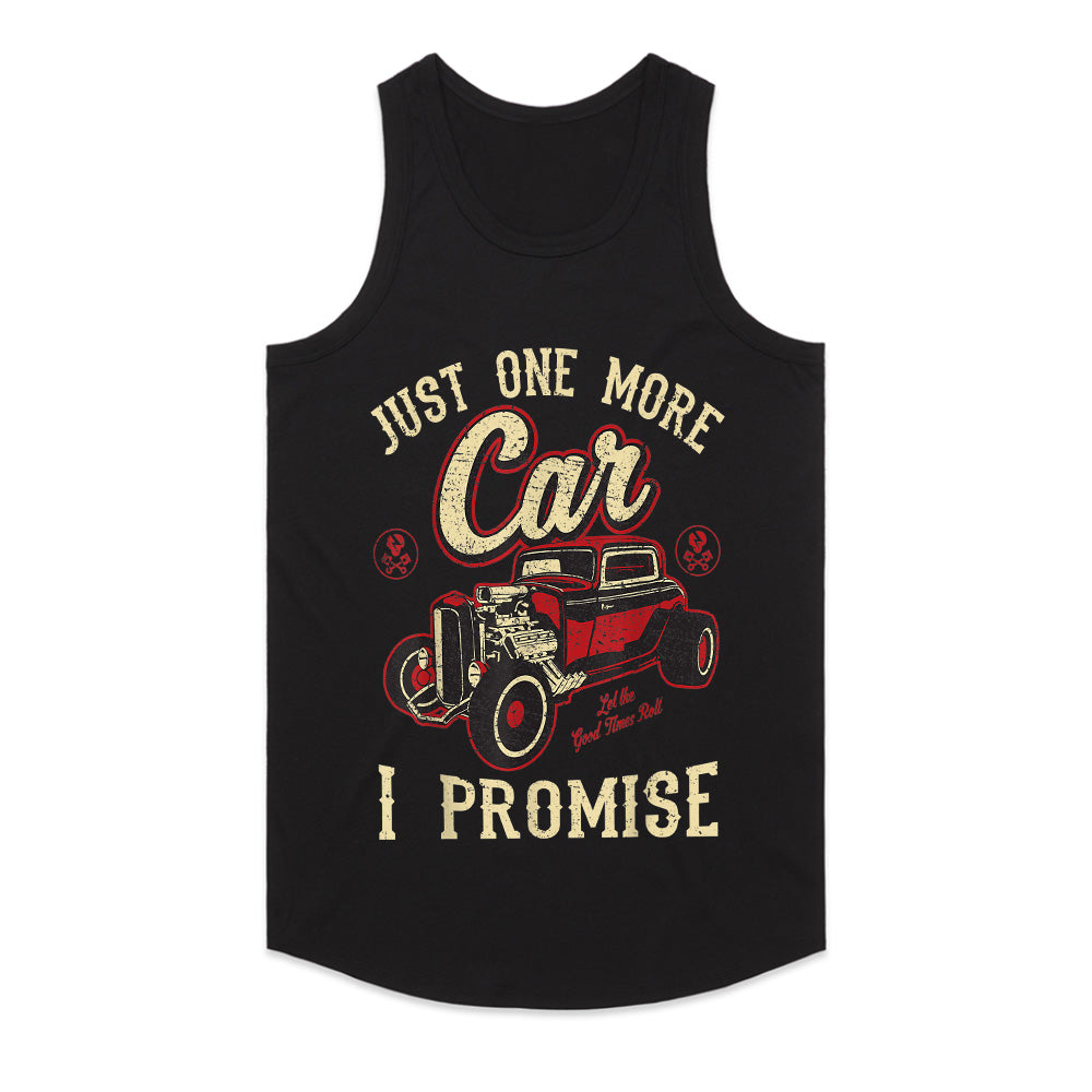 Just One More Car, I Promise" Vintage Hot Rod T-Shirt – Classic Car Enthusiast Tee