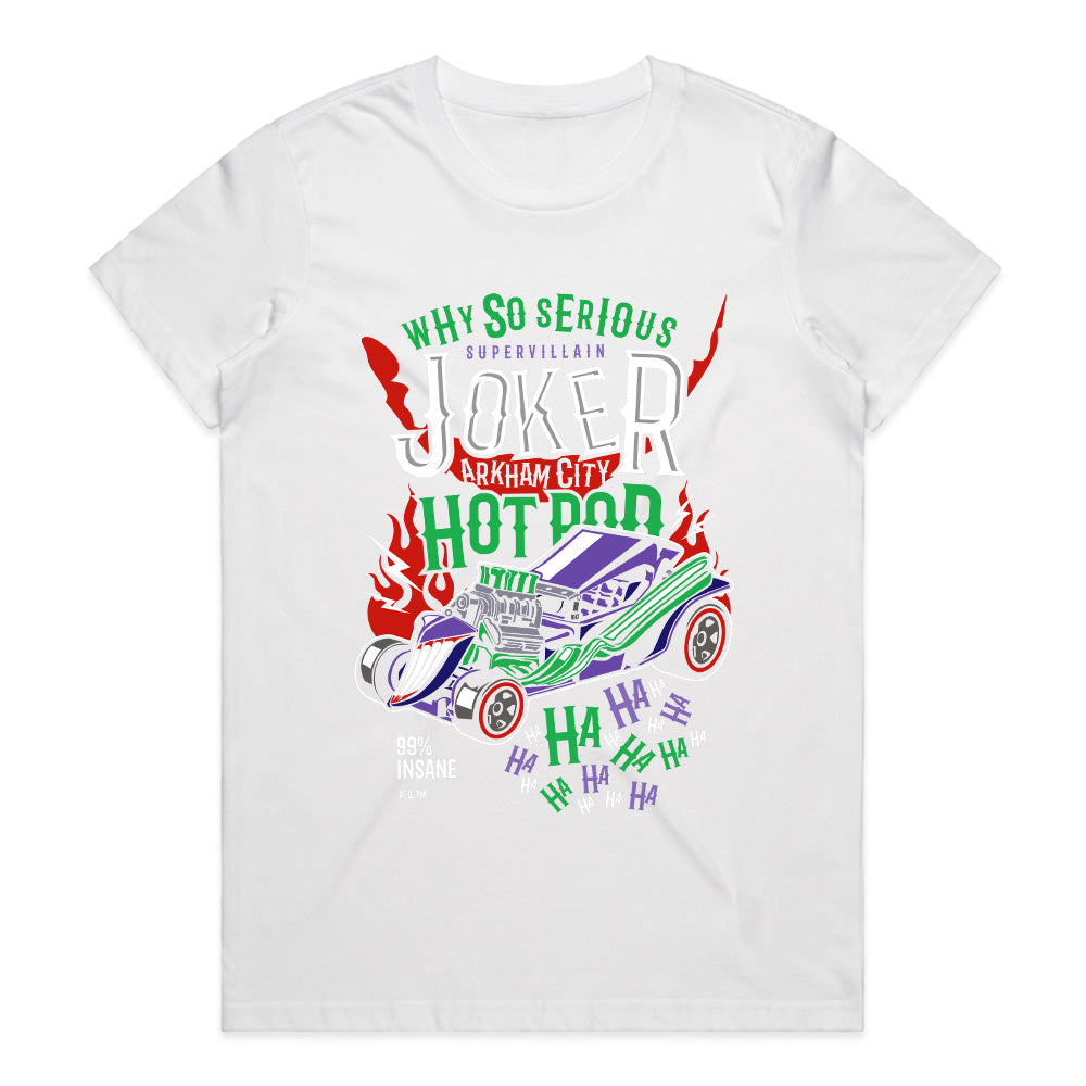 Arkham City Hot Rod T-Shirt – Villainous Speed & Chaos Design