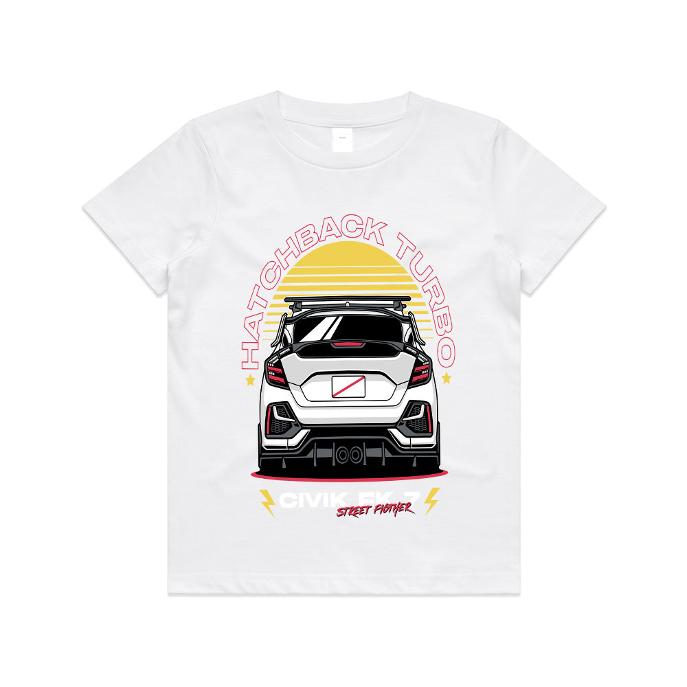 Hatchback Turbo Street Fighter – JDM Performance T-Shirt