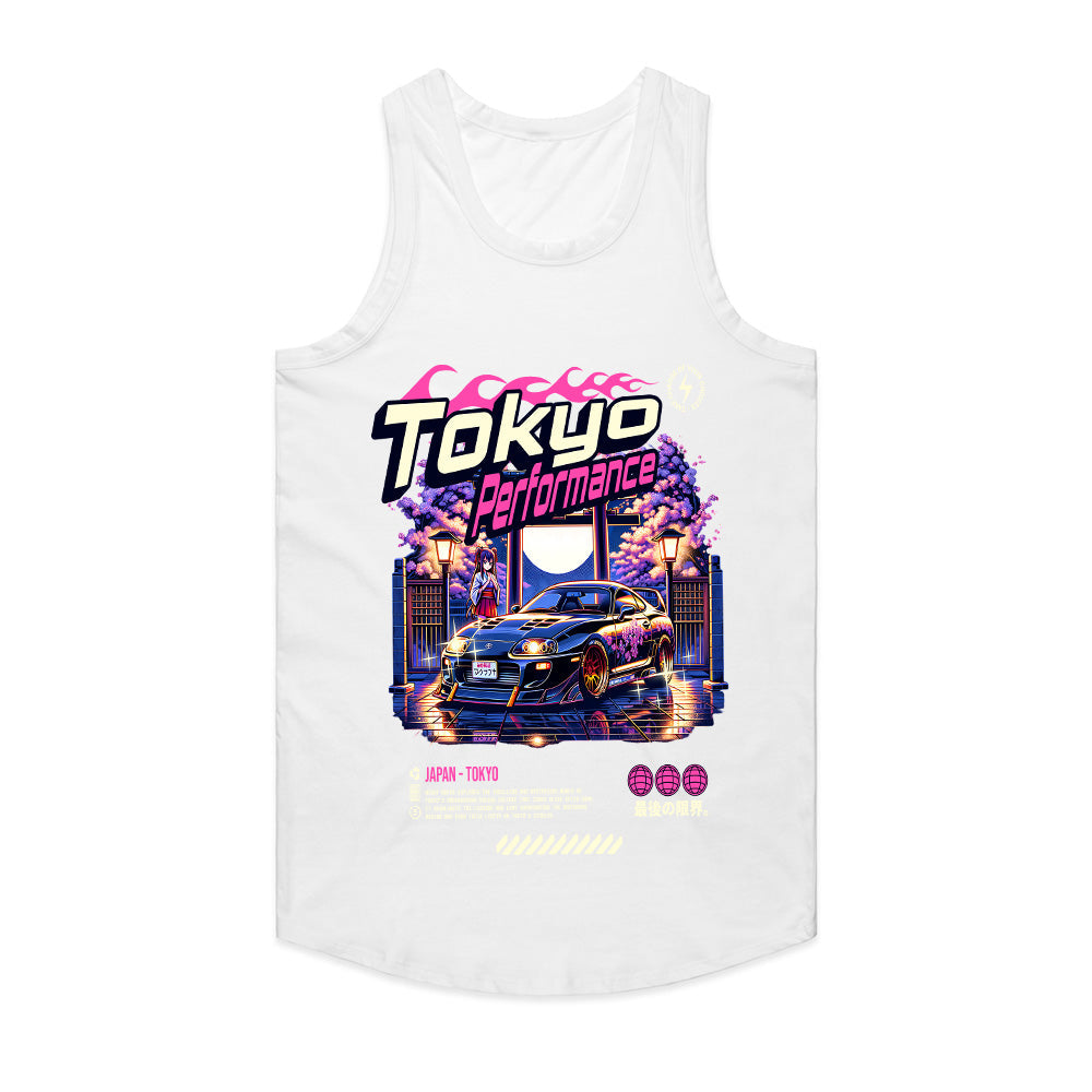 Tokyo Performance T-Shirt – Neon JDM Street Racing & Cyberpunk Aesthetic