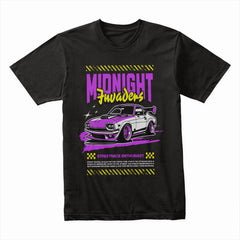 Midnight Invaders T-Shirt – JDM Street Racing & Tuner Car Enthusiast Tee