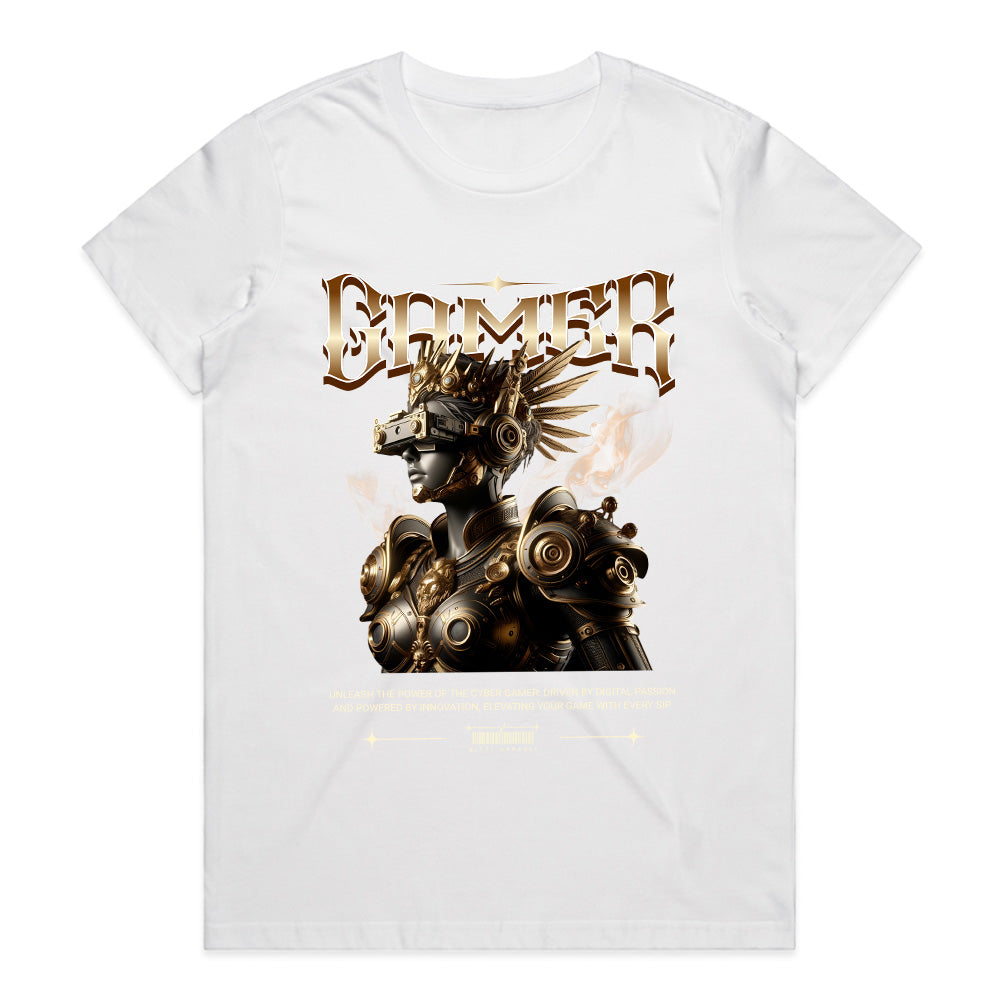 Cyber Warrior – Futuristic Gamer Legend Tee