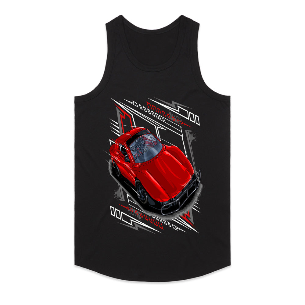 Red Racer" – Bold Red Sports Car Graphic T-Shirt