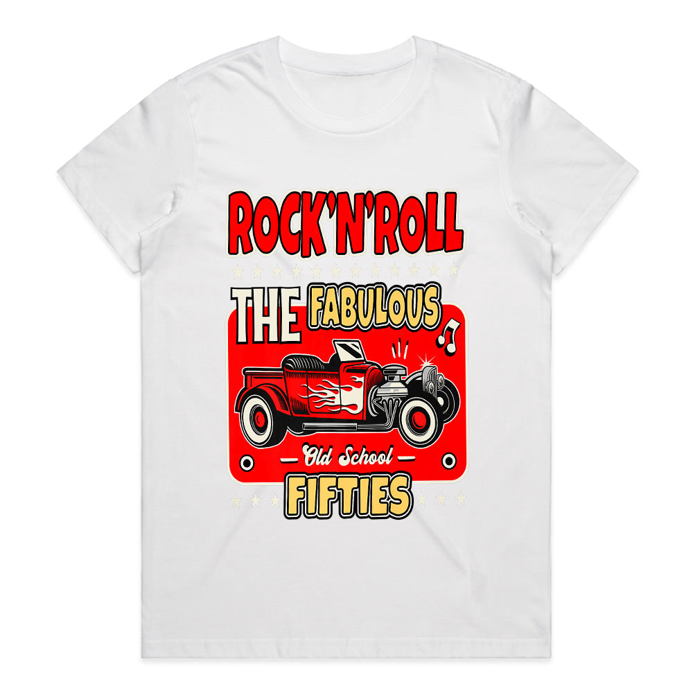 Fabulous 50s Rock 'n' Roll Hot Rod T-Shirt – Vintage Old School Classic Car Design