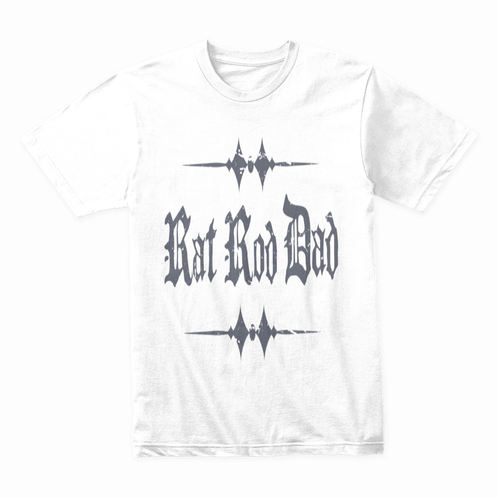 Distressed Rat Rod Dad Premium T-Shirt – Custom Car Builder & Mechanic Shirt