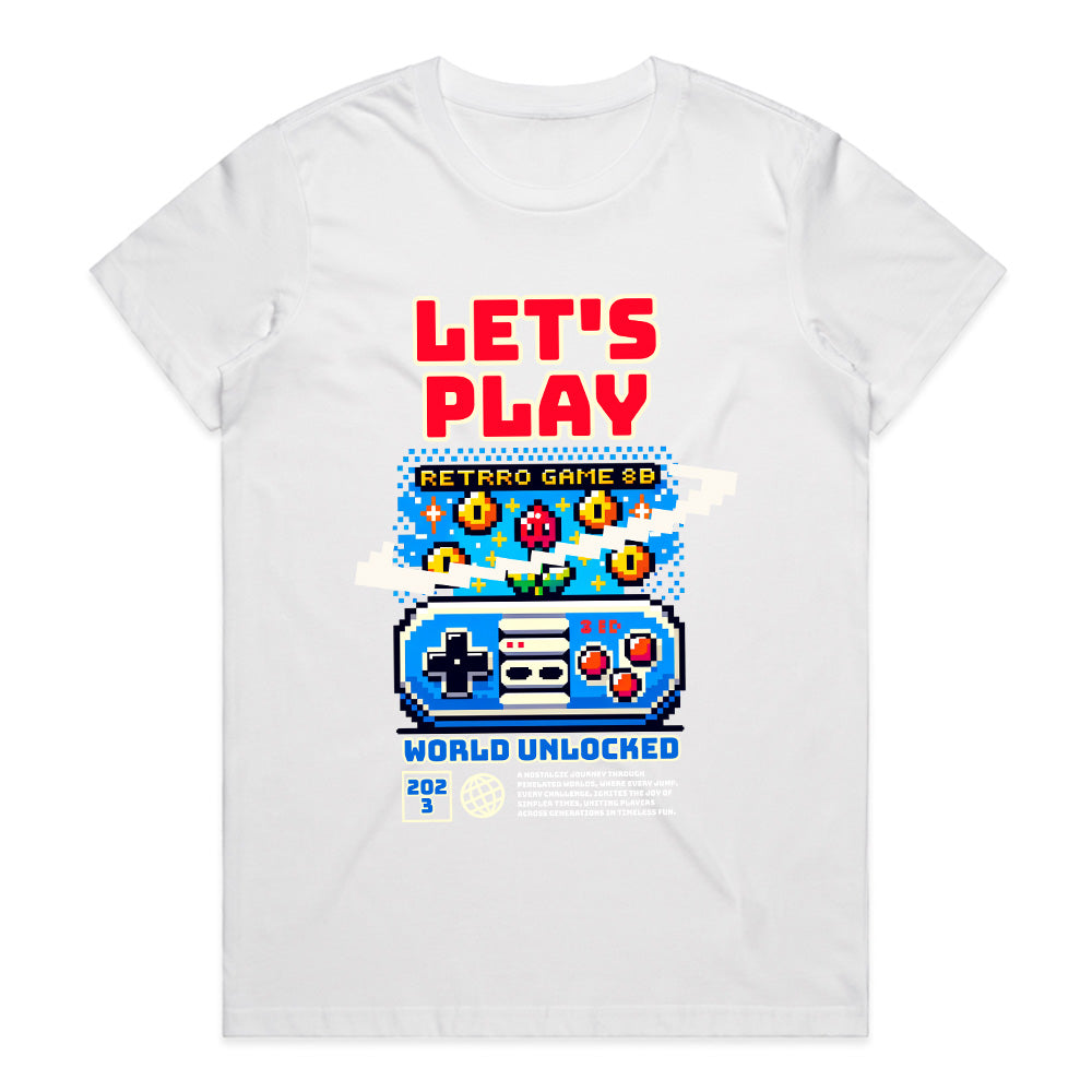 Retro Pixel Gaming T-Shirt – Let’s Play 8-Bit Adventure