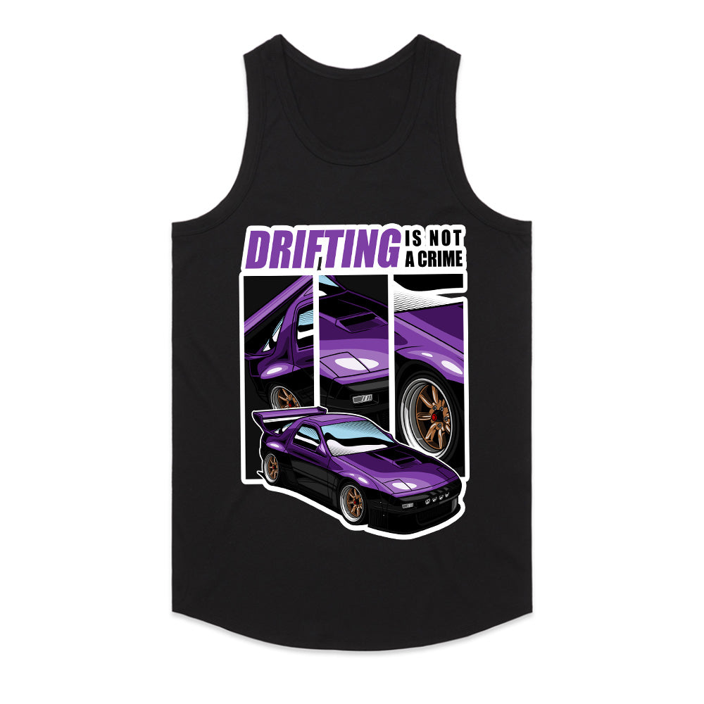 Drifting Is Not A Crime T-Shirt – Bold Car Drift Art for Enthusiasts