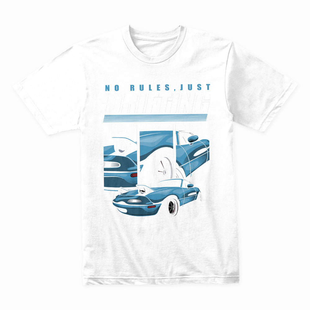 No Rules, Just Drifting T-Shirt – Bold Drift Car Design for Enthusiasts